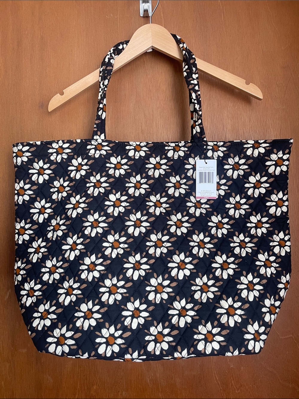Vera Bradley Essential Grand Tote in Venetian Flowers Moonless Night
